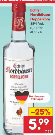 Netto Marken-Discount Echter Nordhäuser Doppelkorn Angebot