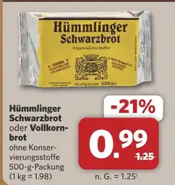 Combi Hümmlinger schwarzbrot Angebot