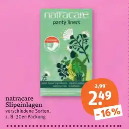 tegut Natracare slipeinlagen Angebot