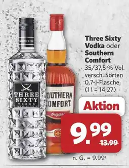Combi Three sixty vodka oder southern comfort Angebot