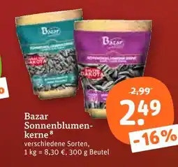 tegut Bazar sonnenblumenkerne Angebot