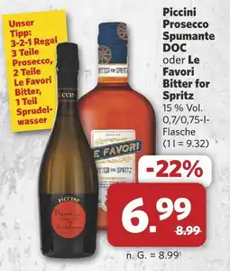 Combi Piccini prosecco spumante doc Angebot