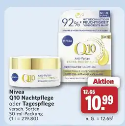 Combi Nivea q10 nachtpflege Angebot