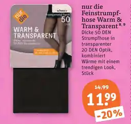 tegut Nur die feinstrumpfhose warm & transparent Angebot