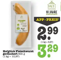 E-Center Hofglück fleischwurst geräuchert Angebot