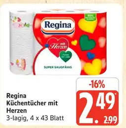 Marktkauf Regina küchentücher mit herzen Angebot