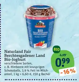 tegut Naturland fair berchtesgadener land bio-joghurt Angebot
