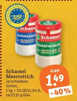 tegut Schamel meerrettich alpensahne Angebot