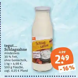 tegut Tegut... schlagsahne Angebot