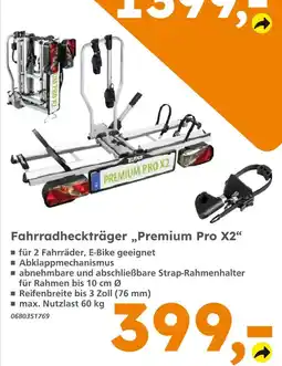 Globus Baumarkt Fahrradheckträger premium pro x2 Angebot