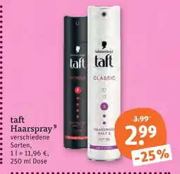 tegut Taft haarspray Angebot
