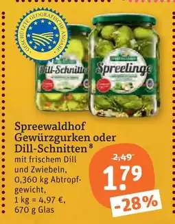 tegut Spreewaldhof gewürzgurken Angebot