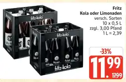 Marktkauf Fritz kola oder limonaden Angebot