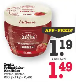 E-Center Zentis frühstücks-konfitüre erdbeere Angebot