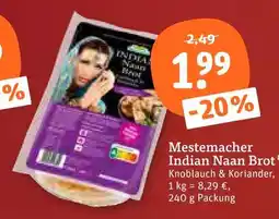 tegut Mestemacher indian naan brot Angebot