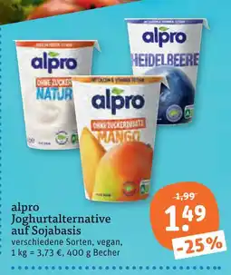 tegut Alpro joghurtalternative natur Angebot