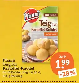 tegut Pfanni teig für kartoffel-knödel Angebot