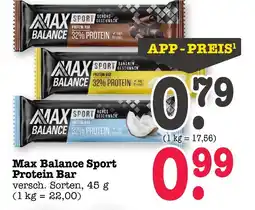 E-Center Max balance sport protein bar schoko-geschmack Angebot