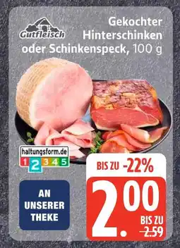 Edeka Gutfleisch gekochter hinterschinken Angebot