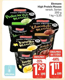 Marktkauf Ehrmann high protein mousse pistachia style Angebot