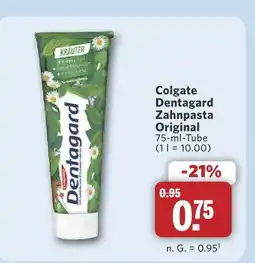 Combi Colgate dentagard zahnpasta original Angebot