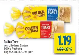diska Golden toast vollkorn toast Angebot