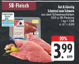 E-Center Gut & günstig schnitzel vom schwein Angebot