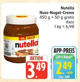 Marktkauf Nutella nuss-nugat-creme Angebot