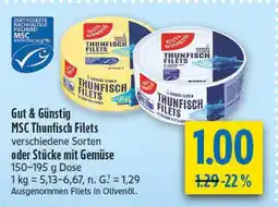 diska Gut & günstig msc thunfisch filets Angebot