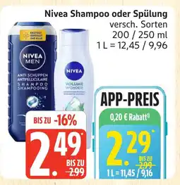 Marktkauf Nivea shampoo Angebot