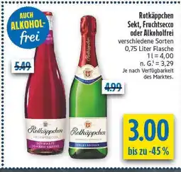 diska Rotkäppchen fruchtsecco schwarze johannisbeere Angebot