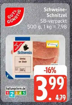Edeka Gut & günstig schweine-schnitzel Angebot