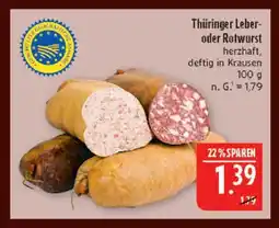 Marktkauf Thüringer leberwurst Angebot