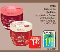 Marktkauf Zentis frühstücks-konfitüre erdbeere Angebot