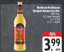 E-Center Nordbrand nordhausen nordgold advokat eierlikör Angebot