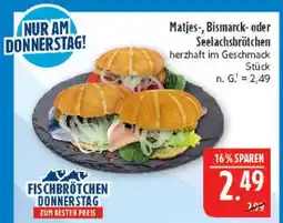 Marktkauf Matjes-, bismarck- oder seelachsbrötchen Angebot