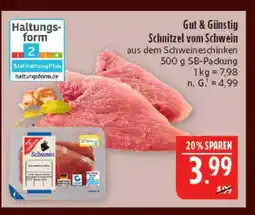 Marktkauf Gut & günstig schnitzel vom schwein Angebot