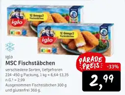 KONSUM Iglo msc fischstäbchen Angebot