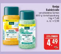 Marktkauf Kneipp badekristalle muskel entspannung Angebot