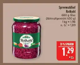 Marktkauf Spreewaldhof rotkohl Angebot