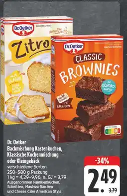 E-Center Dr. oetker backmischung zitronenkuchen Angebot