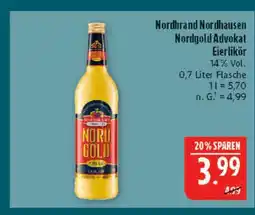Marktkauf Nordbrand nordhausen nordgold advokat eierlikör Angebot