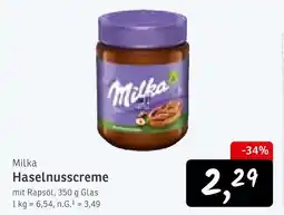 KONSUM Milka haselnusscreme Angebot