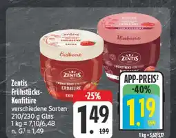 Edeka Zentis frühstücks-konfitüre erdbeere Angebot