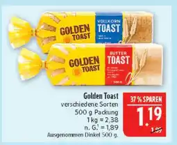 Marktkauf Golden toast vollkorn toast Angebot