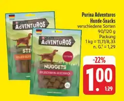 E-Center Purina adventuros hunde-snacks nuggets Angebot