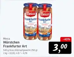 KONSUM Meica würstchen frankfurter art Angebot