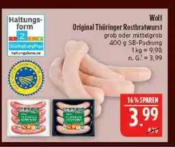 Marktkauf Wolf original thüringer rostbratwurst Angebot