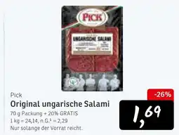 KONSUM Pick original ungarische salami Angebot