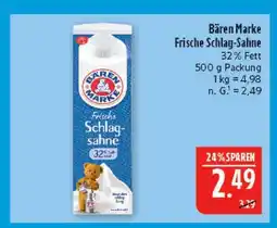 Marktkauf Bären marke frische schlag-sahne Angebot